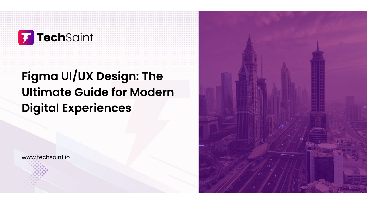 Landing page UI UX design created using Figma by Techsaint Technology Solutions Pvt Ltd